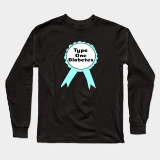 T1D Ribbon - Light Blue Long Sleeve T-Shirt